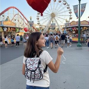 Vintage Disney Black and White Drawstring Bag